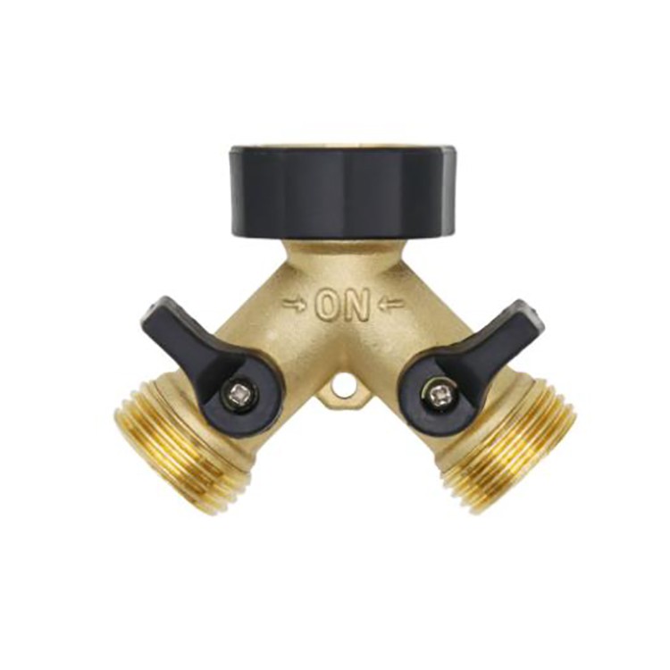 Brass 3 Way Hose Connector