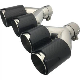 Tubo de escape doble para coche