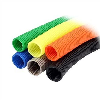 Tubo de cable flexible de PVC negro